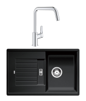 Комплект Мойка Blanco Zia 45S 514732 антрацит + Смеситель Grohe Eurosmart