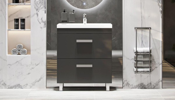 Тумба под раковину Velvex Orlando 70 серая