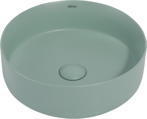 Накладная раковина Abber Bequem AC2108MCG матовая светло-зеленая
