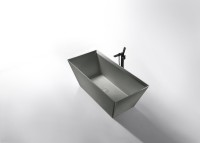 Ванна из искусственного камня AltroBagno Francesca 090104 170x75 см, отдельностоящая, на ножках, с донным клапаном, с подголовником