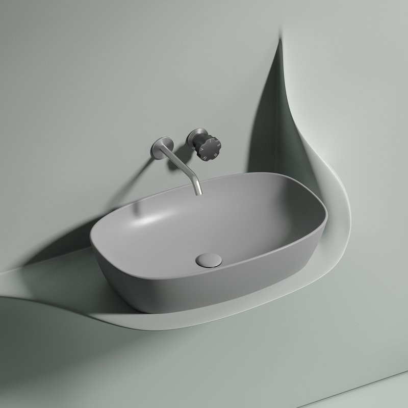 Накладная раковина Ceramicanova Element CN6049MSG серая матовая