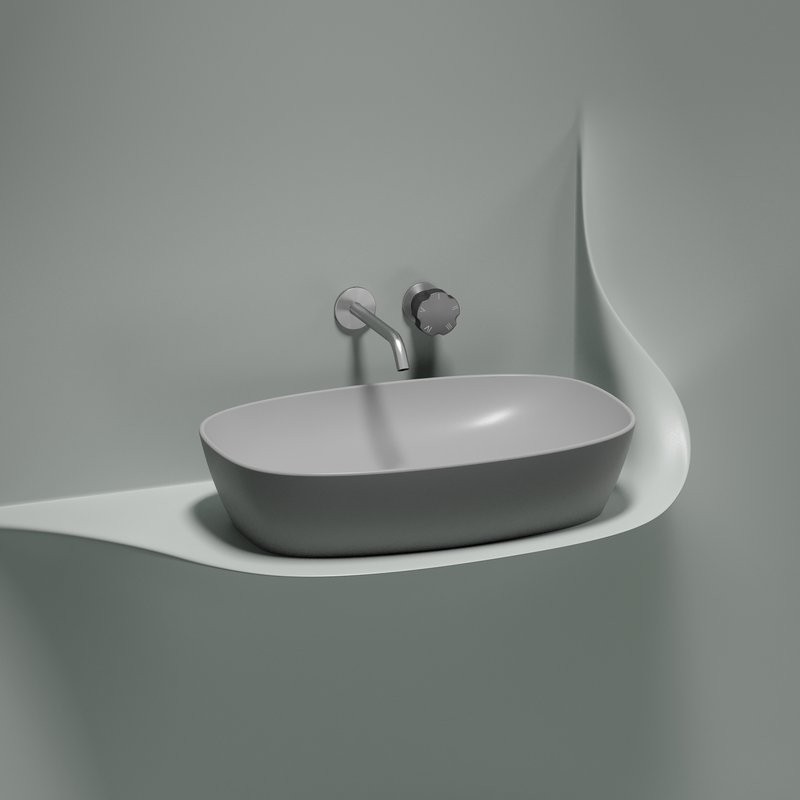Накладная раковина Ceramicanova Element CN6049MSG серая матовая
