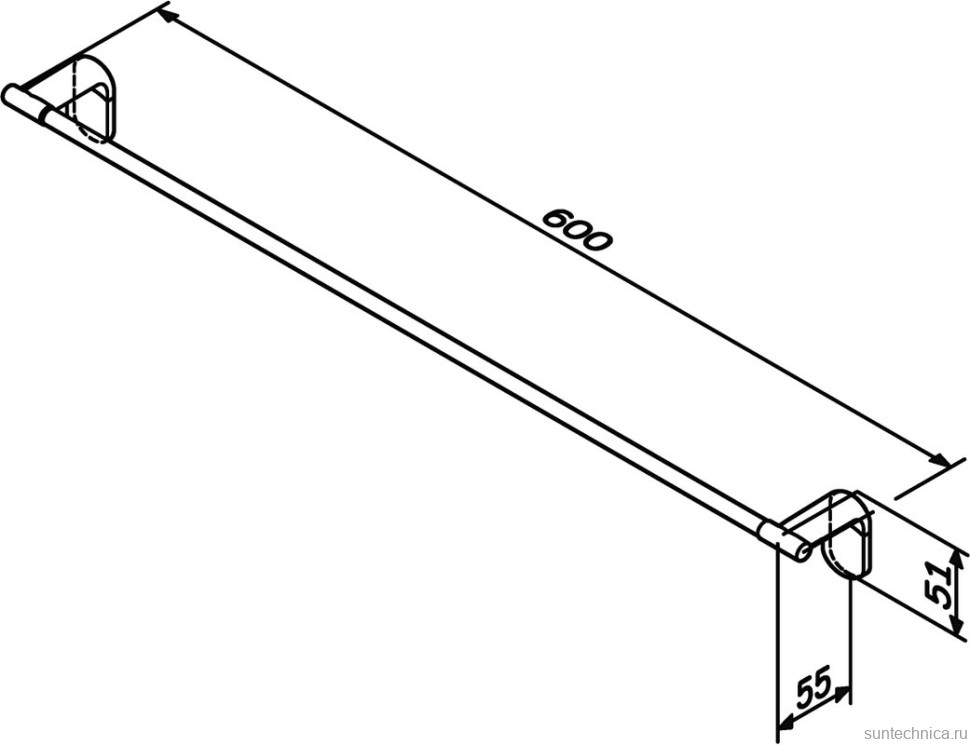 Держатель для полотенец AM.PM Joy A84346400 хром