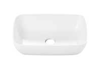 Накладная раковина Belux Турин 54 глянцевая белая, прямоугольная