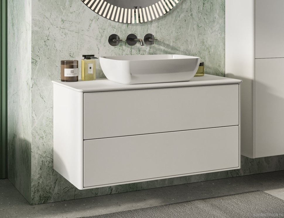 Накладная раковина Belux Турин 54 глянцевая белая, прямоугольная