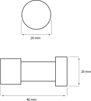 Крючок DEKOR BANYO Alina A40 408 10 глянцевый хром, на шурупах Крючок DEKOR BANYO Alina A40 408 10 глянцевый хром, на шурупах