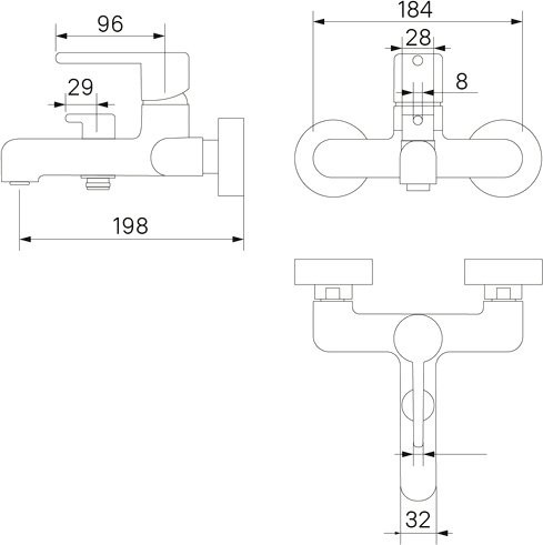 Душевой комплект Смеситель IDDIS Aiger AIGSB00i02WA хром + Гарнитур 0011F00i16
