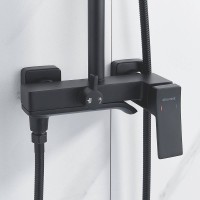 Душевая стойка Shevanik S4036H черная