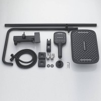 Душевая стойка Shevanik S4036H черная