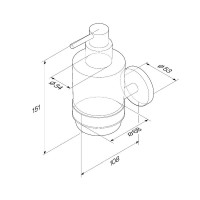 Дозатор для жидкого мыла AM.PM X-Joy A85A36922 настенный, черный