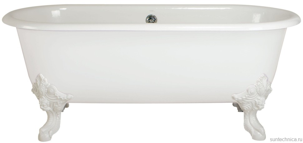 Чугунная ванна Jacob Delafon Cleo Cleo E2901N-00 175x80 см, отдельностоящая, белая, овальная, 175x80 белая