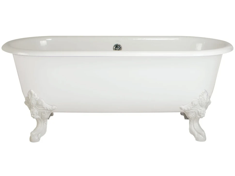 Чугунная ванна Jacob Delafon Cleo Cleo E2901N-00 175x80 см, отдельностоящая, белая, овальная, 175x80 белая
