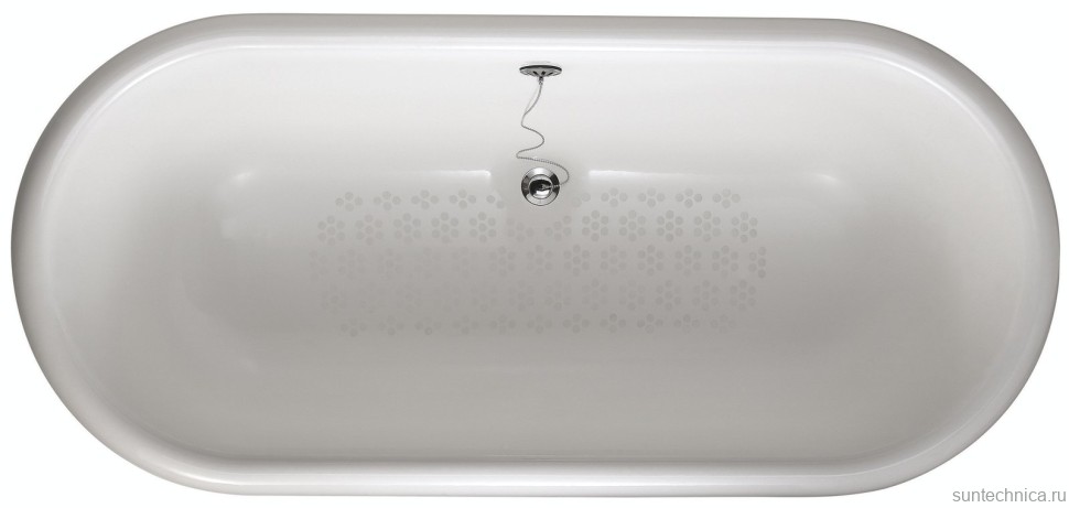 Чугунная ванна Jacob Delafon Cleo Cleo E2901N-00 175x80 см, отдельностоящая, белая, овальная, 175x80 белая