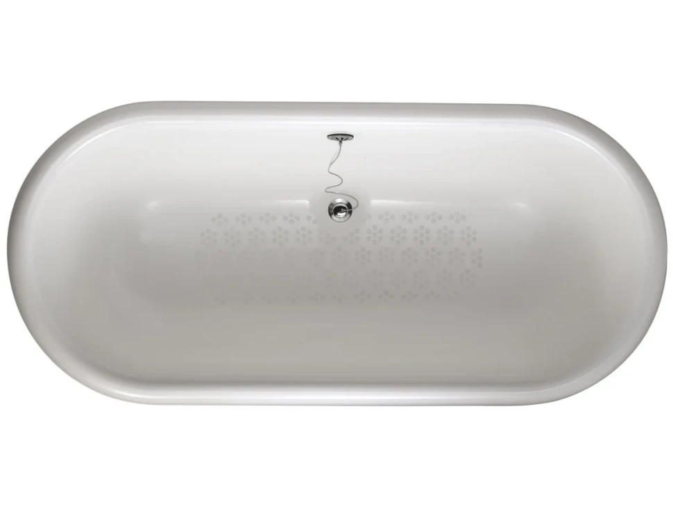 Чугунная ванна Jacob Delafon Cleo Cleo E2901N-00 175x80 см, отдельностоящая, белая, овальная, 175x80 белая