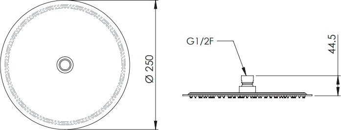Душевой комплект Термостат Remer Elegance NT92 + Гарнитур 337M318MP + Душ 357UFM25X + Кронштейн 343L30