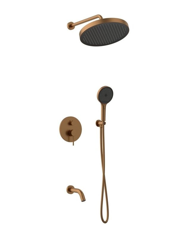 Душевой комплект AltroBagno Bilancia AltroBagnoBilancia040505BC С ВНУТРЕННЕЙ ЧАСТЬЮ, матовая медь