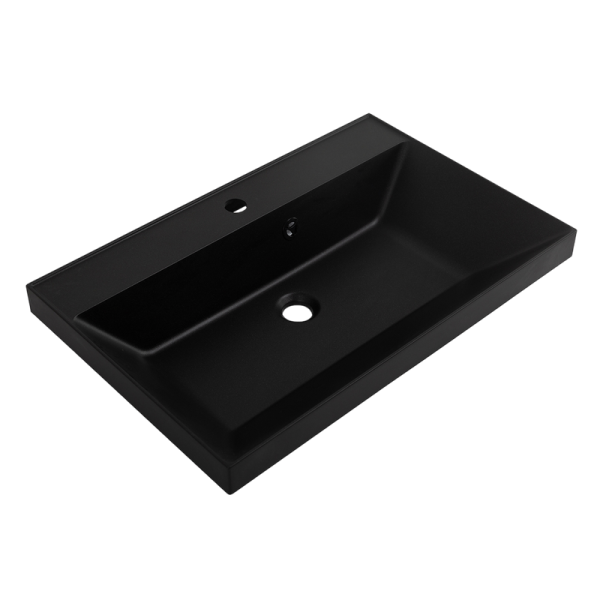 Мебельная раковина BelBagno BB700/450-LV-ART-AST-NERO черная матовая