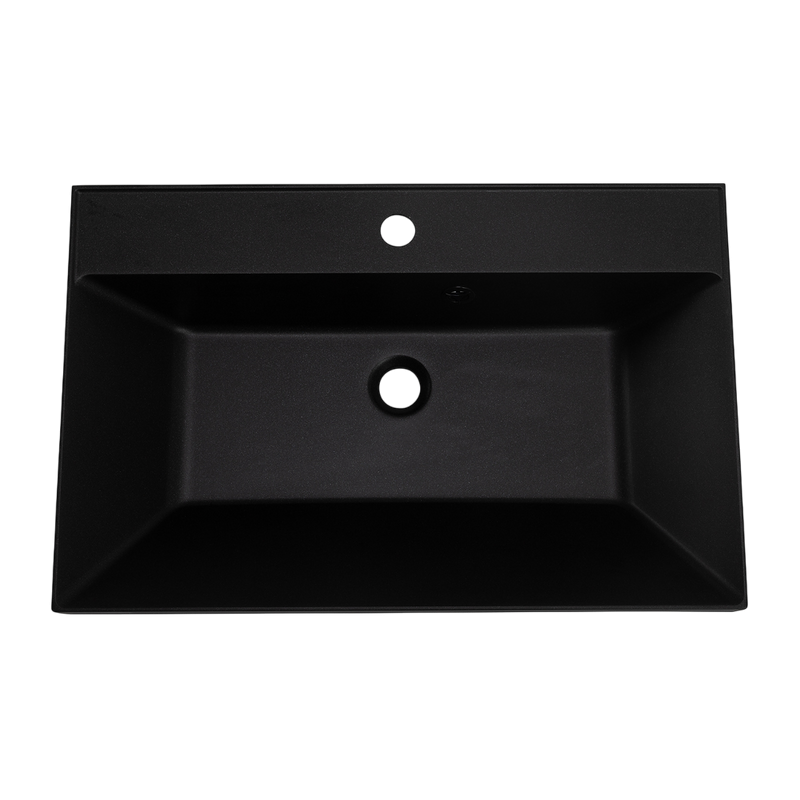 Мебельная раковина BelBagno BB700/450-LV-ART-AST-NERO черная матовая