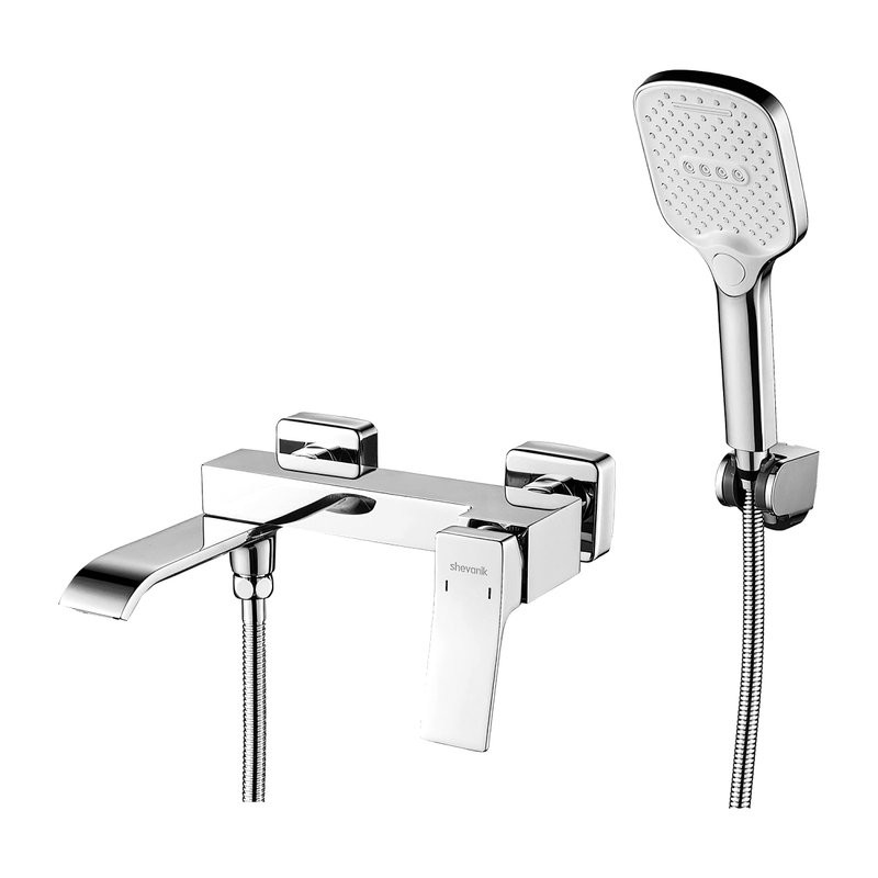 Смеситель для ванны с душем Shevanik S4002 хром