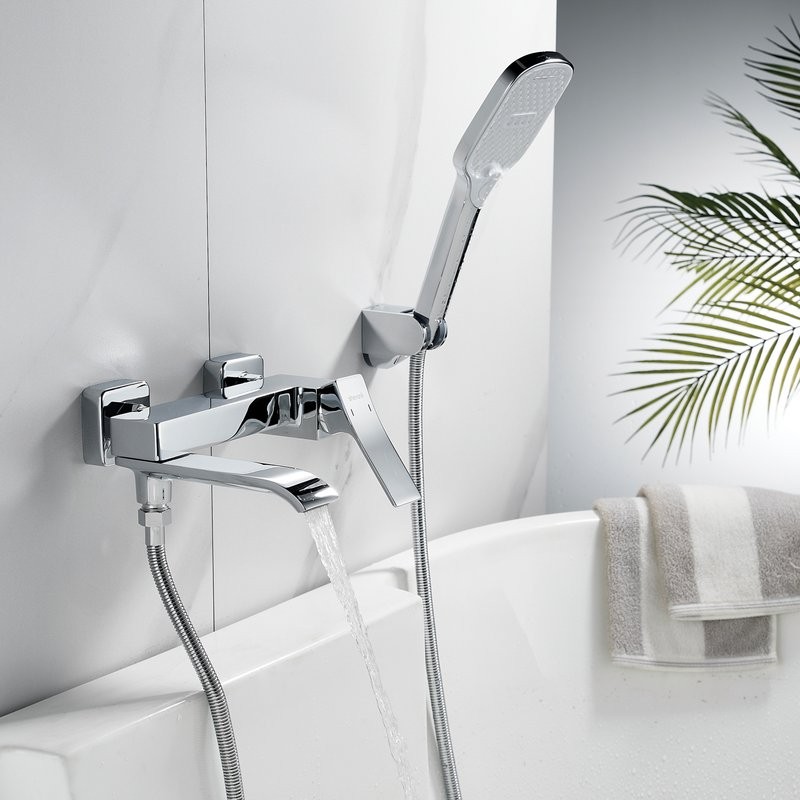 Смеситель для ванны с душем Shevanik S4002 хром