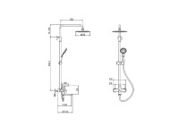 Душевая стойка Olive'S Estena 29292ENB черная матовая