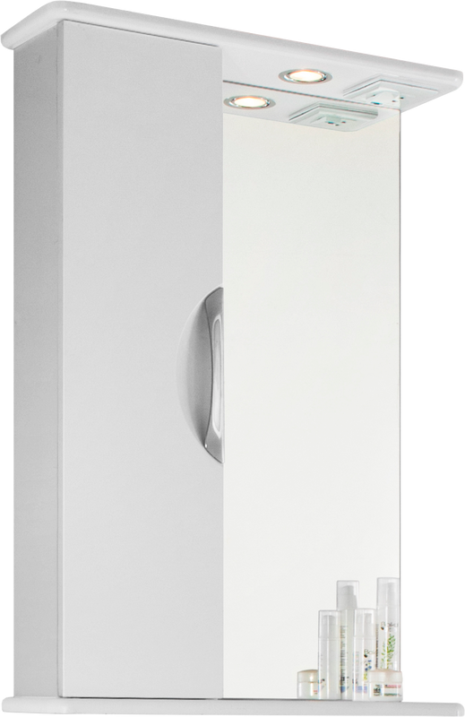 Зеркало Vod-Ok Лира L 55 белое