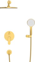 Душевой комплект Cezares Stylus STYLUS-DSET-BORO С ВНУТРЕННЕЙ ЧАСТЬЮ, брашированное золото