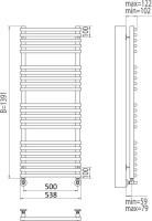 Полотенцесушитель водяной Terminus Кремона П22 500*1391