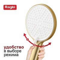 Душевая лейка Raglo R450.50.03 золотой сатин