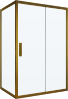 Душевой уголок Kubele DE019 R-CLN-BR 95х75 см, профиль бронза