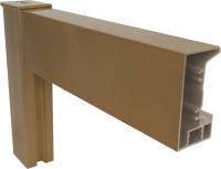 Душевой уголок Kubele DE019 R-CLN-BR 95х75 см, профиль бронза