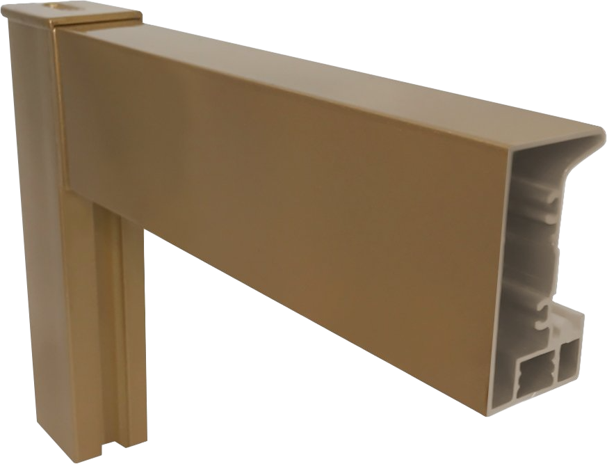 Душевой уголок Kubele DE019 R-CLN-BR 95х75 см, профиль бронза