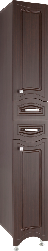 Шкаф пенал для ванной Vod-Ok Адам 30 R, венге