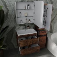 Мебель для ванной комнаты Style Line Атлантика 70 Люкс Plus, напольная, старое дерево