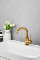 Смеситель для раковины BELZ B810 B10810-5 золото Смеситель для раковины BELZ B810 B10810-5 золото