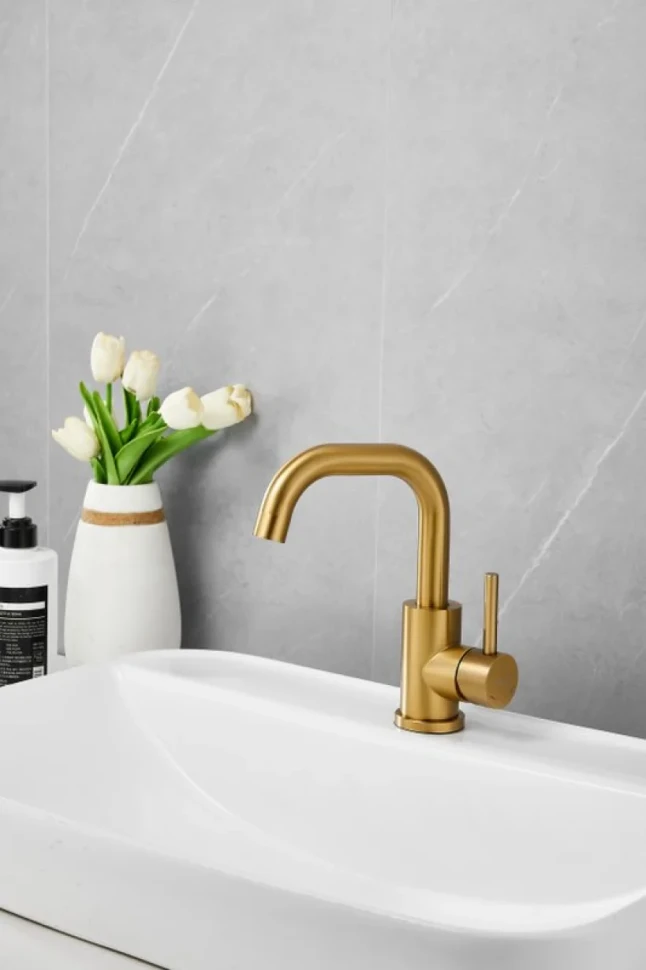 Смеситель для раковины BELZ B810 B10810-5 золото