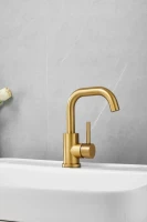 Смеситель для раковины BELZ B810 B10810-5 золото Смеситель для раковины BELZ B810 B10810-5 золото