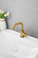 Смеситель для раковины BELZ B810 B10810-5 золото Смеситель для раковины BELZ B810 B10810-5 золото