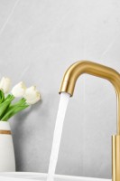 Смеситель для раковины BELZ B810 B10810-5 золото Смеситель для раковины BELZ B810 B10810-5 золото