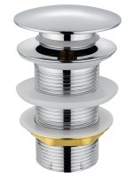 Донный клапан для раковины Wonzon & Woghand WW-88SS02-CR с переливом, хром