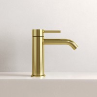 Смеситель для раковины Sancos Etna, брашированное золото, PVD покрытие, SC9001BG