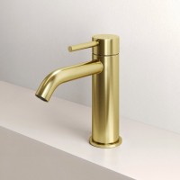 Смеситель для раковины Sancos Etna, брашированное золото, PVD покрытие, SC9001BG