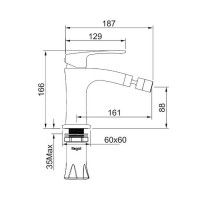 Смеситель для биде Raglo R01.50, хром Смеситель для биде Raglo R01.50, хром