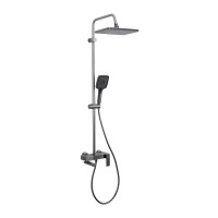 Душевая стойка Frap H202 F24202-9 оружейная сталь