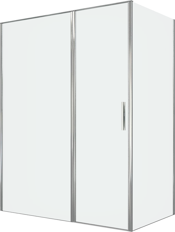 Душевой уголок Allen Brau Priority 160x90, профиль хром, стекло прозрачное