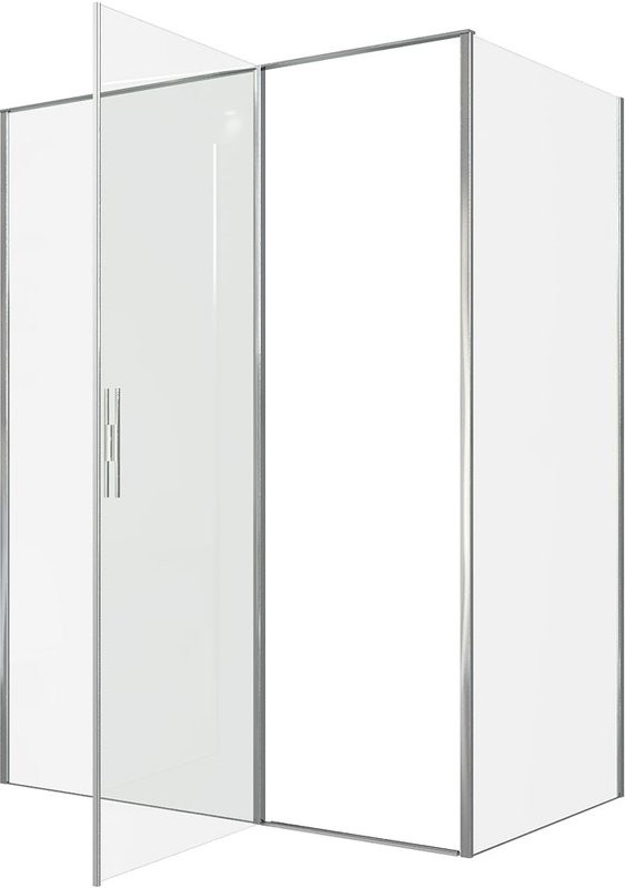 Душевой уголок Allen Brau Priority 160x90, профиль хром, стекло прозрачное