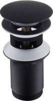 Донный клапан для раковины Timo 8011/03 с переливом, матовый черный