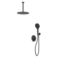 Душевой комплект WHITECROSS Y YSET12TOPBL С ВНУТРЕННЕЙ ЧАСТЬЮ, черный матовый