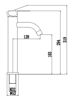 Смеситель для раковины Fmark FS8211 сатин