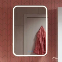 Зеркало-шкаф Alavann Lana 60х80 R с подсветкой, антизапотеватель, часы